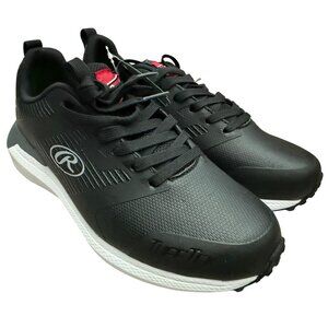 Rawlings Mens Black Coolflo Athletic Turf Shoes Size 7D Baseball Man Made NWOB